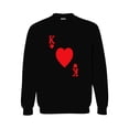 thumbnail image 3 of KiraKira King of Hearts Playing Card Shirt, Valentine's Day Hoodie, Red Love Sweatshirt, 3 of 5