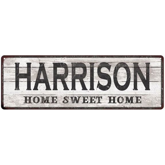 HARRISON Home Sweet Home Country Look 6x18 Metal Sign 106180045845