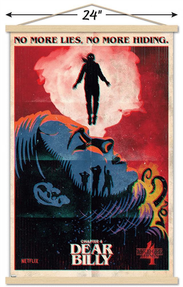 Netflix Stranger Things: Season 4 - Dear Billy Wall Poster with Magnetic Frame, 22.375" x 34"
