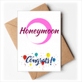 thumbnail image 1 of Sweet Moon Dates Together Wedding Cards Congratulations Greeting Envelopes, 1 of 3