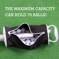 thumbnail image 4 of Bolsa recogedora de pelotas de golf HOW TRUE con mango de aluminio, capacidad para 70, 4 of 5