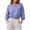 Purple, variant on Staron Women's Crop Tops Crew Neck 3/4 Sleeve Loose Casual Short Sweatshirt Lightweight Drop Shoulder Pullover Top Beige XXL