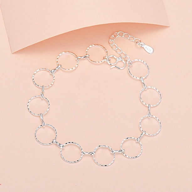 Pulsera De Plata 925 Simple Pulseras Mujeres Venta Caliente Accesorios De Joyería Regalos
