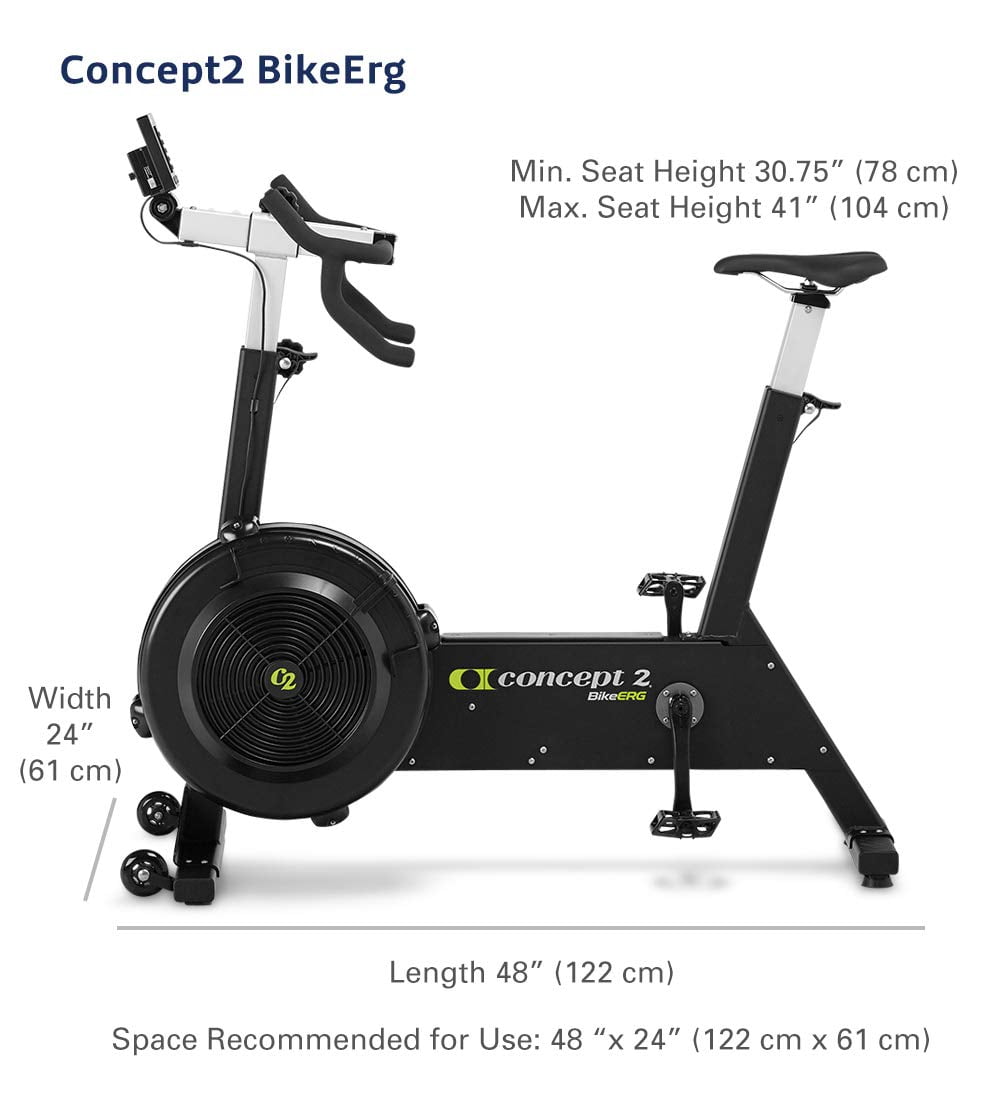 Concept2 BikeErg Stationary Exercise Bike with PM5 Monitor