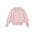 thumbnail image 2 of Modern Moments by Gerber Toddler Girl Jacquard Sweater and Wide Leg Pant Set, 2-Piece, Sizes 12 Months - 5T, 2 of 12