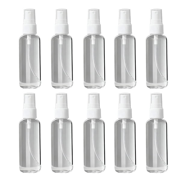 Juego de botellas rociadoras de niebla fina de 30/50/100 ml, minibotella vacía a prueba de fugas, portátil, transparente, recargable