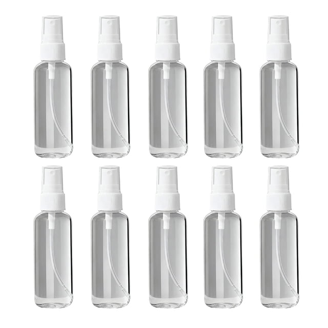 Hioecau Fine Mist Spray Bottle Set Leak-proof Mini Empty Bottle Clear Refillable Spray Bottle Container