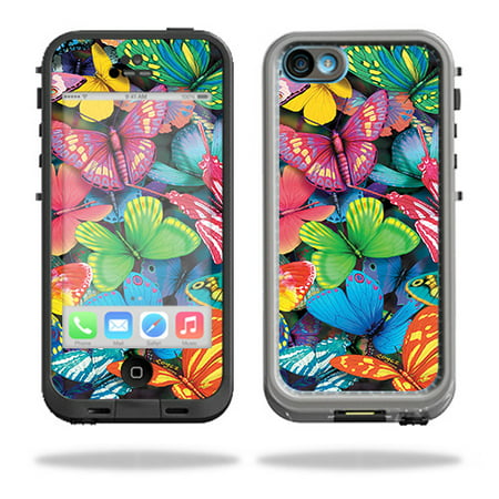 MightySkins Skin Compatible With LifeProof iPhone 5C Fre Case – Butterfly Party | Protective, Durable, and Unique Vinyl Decal wrap cover | Easy To Apply, Remove, and Change Styles | Made in the