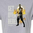 thumbnail image 3 of Mortal Kombat - Get Over Here - Juniors Cropped Cotton Blend T-Shirt, 3 of 5