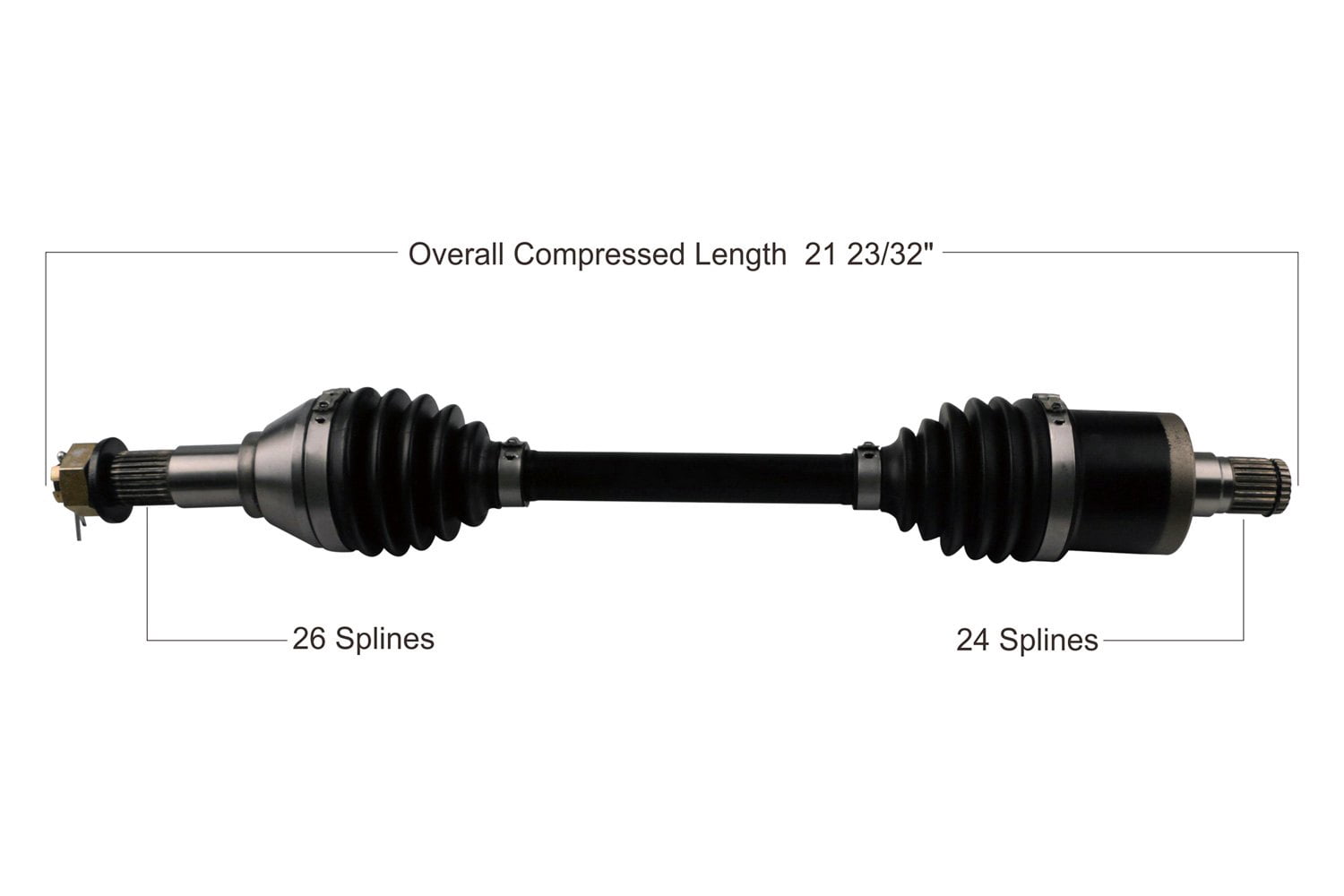 TrakMotive CAN-6038HD - Rear Left Heavy Duty CV Axle
