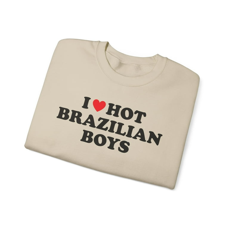 Brazil Unisex Crewneck Sweatshirt - 50% Cotton 50% Polyester, Medium-Heavy Weight, Printed In USA