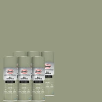 Glidden Master Finish 12 oz. Satin Green Sage Interior/Exterior All Surface Spray Paint and Primer, 6 Pack
