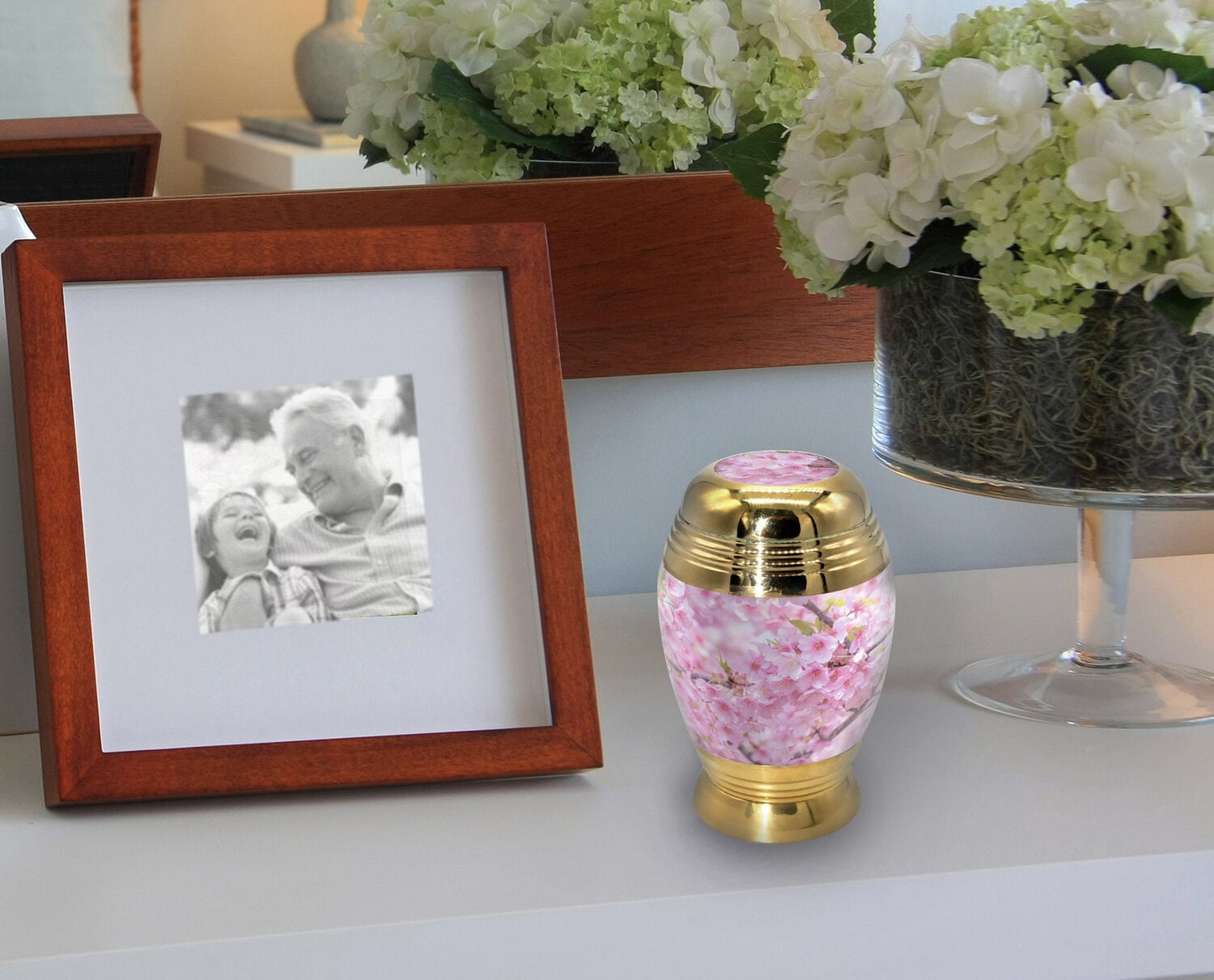 Cherry Blossom Urns for Cremation Ashes Large Urn XL or Small Keepsake Urns for Adult Cremation Ashes & Urns for Human Ashes for Home or Burial Cremation Urns
