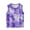 #02 Purple, variant on Girl's Tie Dye Print Tank Tops Crew Neck Sleeveless Top Summer T Shirt 3-15 Years