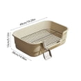thumbnail image 3 of High Wall Dog Potty Tray Toilet For Small Medium Dogs Removable Reseau Disclose Proof Base Foolproof Clean Pet Litter Box With Oppose Slide Bottom, 3 of 6