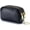Black, variant on 3 Zippered Genuine Leather Coin Purse Triple Capacity Change Pouch Little Travel Wallet With Key Ring for Women