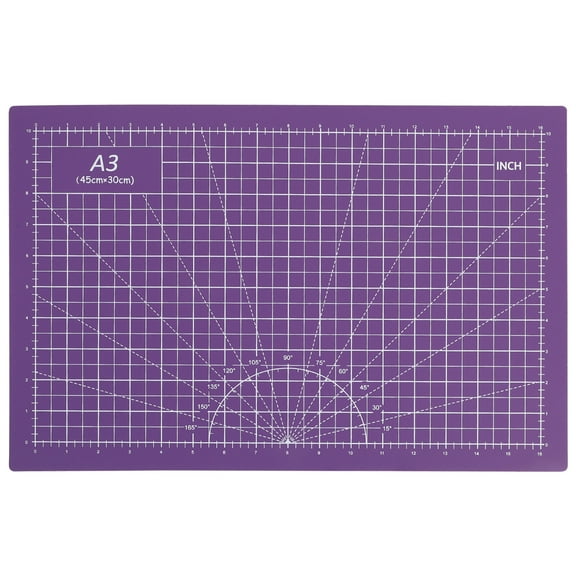 WHAMVOX Purple Cutting Mat for Protection A3 Size Ideal for Crafts Durably Made from PVC