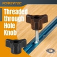 thumbnail image 4 of Kit de Perillas T-Track POWERTEC 72031 con Fresa para Ranura en T, 4 of 8