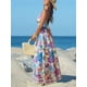 thumbnail image 4 of Vestido de verano CUPSHE para mujer, cuello en V, sin mangas, maxi morado, talla M, 4 of 5