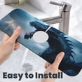 thumbnail image 6 of Sikiie Blue Thunder Storm Dragon Splash Guard for Sink Faucet-1 PC Super Absorbent Fast Drying Mat Sink Gadgets-Splash Guard for Kitchen, Sink Mat, 6 of 7