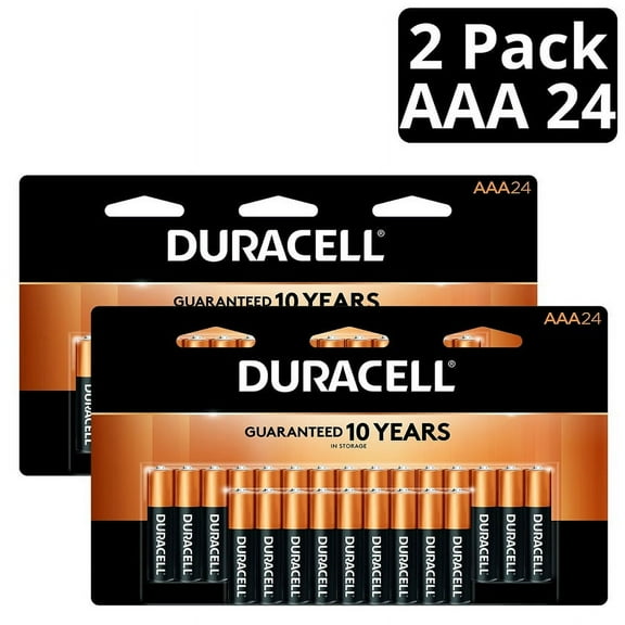Duracell Coppertop Alkaline, AAA Batteries, 48 Count (2 X 24 Packs)