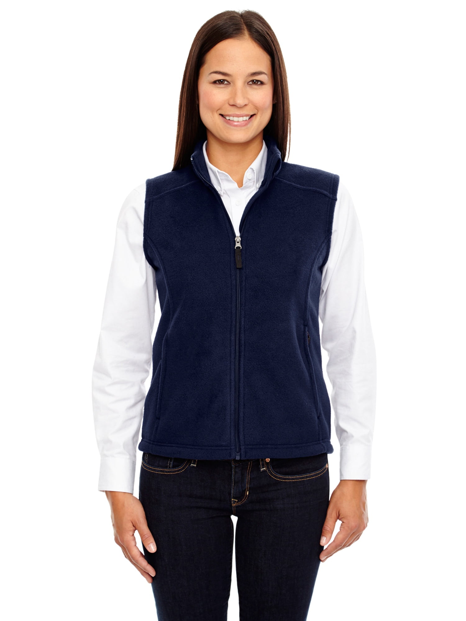Overstock Journey Women's Classic Navy 849 Fleece Vest