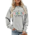 thumbnail image 6 of Godom Womens Sweatshirt Crewneck Long Sleeve Shirts Loose Fit Letter Print Tops Fall Fashion, 6 of 7