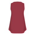thumbnail image 5 of Duoif Débardeurs pour Femmes, Camisole d'Été pour Femmes Grande Taille Coupe Ample Col Rond à Boutons devant Haut Décontracté Hauts pour Femmes Rouge TTTG, 5 of 5