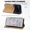 thumbnail image 3 of Cute Cartoon Wallet Phone Case for Google Pixel 6a with Card Holder Soft PU Leather Kickstand Cover for Men and Women Magnetic Shockproof Protective with Lanyard for Google Pixel 6a, Khaki, 3 of 9