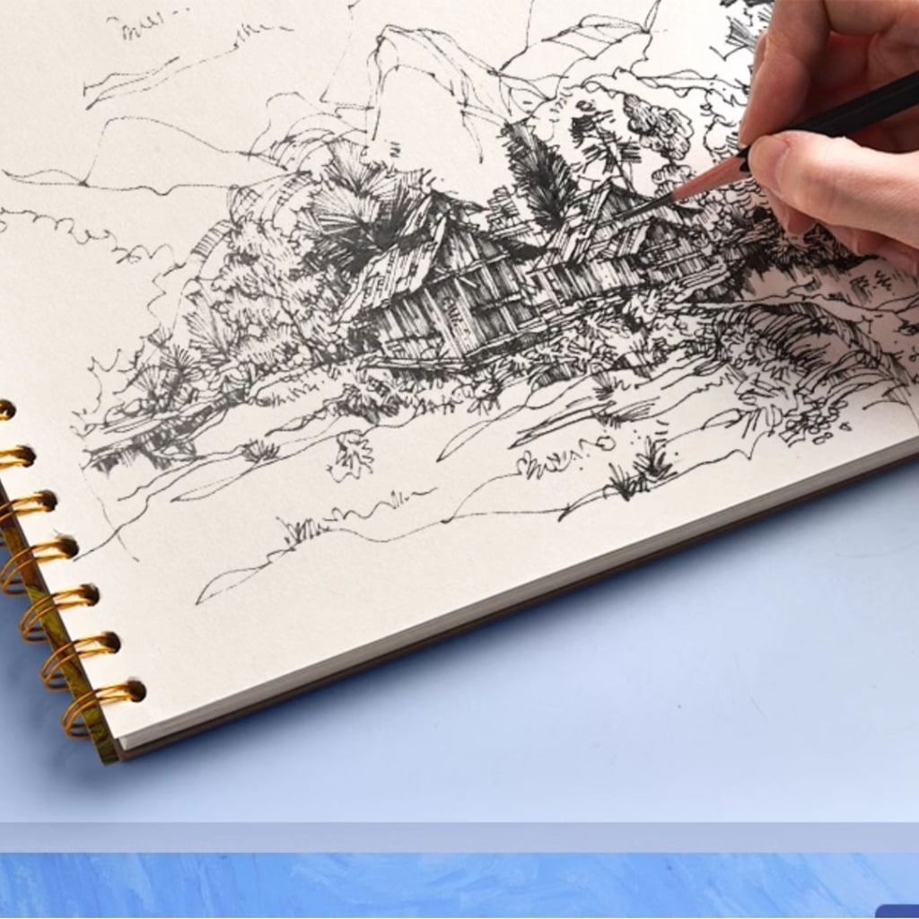 Art Drawing Pad Sketchbook Strong Binding High Density Paper Resists Bleed