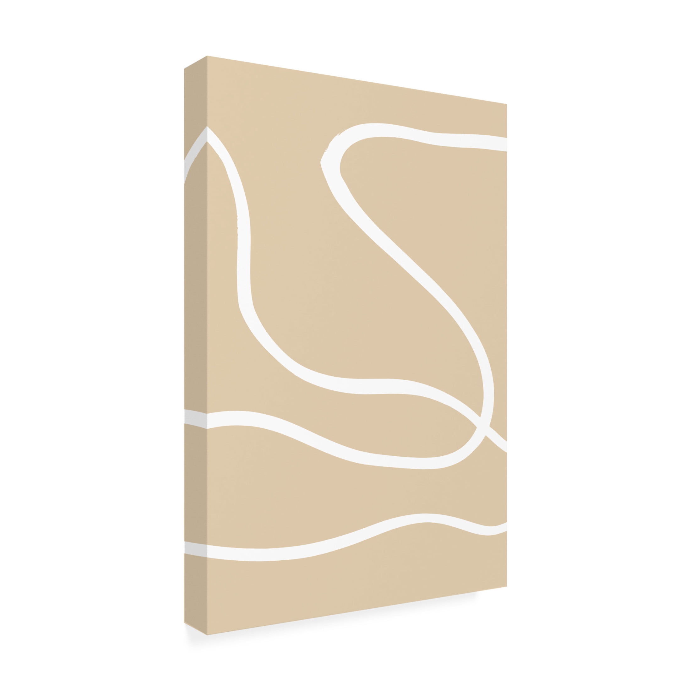 Pictufy Studio 'Beige Lines 1' Canvas Art - 16 x 24 Inches