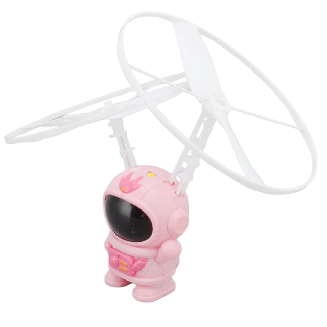 Induction Astronaut Flying, Simple Use Astronaut Flying Toy Many Ways Play Safe For Garden For Kids Pink
