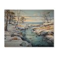 thumbnail image 3 of Designart "Ice Blue Archipelago in Sweden II" Winter Landscapes Print on Natural Pine Wood, 3 of 5