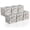 Multi Floral, variant on Sorbus 6-Pack 11-Inch Foldable Storage Cubes with Handles, Multi Floral Print Organizer Bins