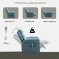 thumbnail image 5 of Power Recliner Chair With Adjustable Massage Function, Recliner Chair With Heating System For Living Room 38.1"(L) x 36.6"(W) x 40.5"(H), 5 of 9