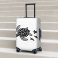 thumbnail image 2 of Lsque Family Of Sea Turtles Printed Luggage Cover, Travel Luggage Protector,Scratch and Dirt Resistant, Fits 18-32 Inch Luggage - Medium, 2 of 9