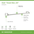 thumbnail image 4 of Symmons 563TB24MB Oak 24" Towel Bar - Black, 4 of 7