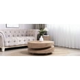 thumbnail image 3 of Coffee Tables Modern Round Wood Coffee Table – 31.3" Natural Finish Accent Table for Living Room,Wooden Coffee Tables, 3 of 11
