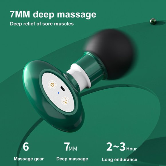 LJNYFDC Noiseless Massager Deep Tissue Mini Massager Mute Handheld Fascia Massager Vibration Massage Instrument for Muscle Relaxation Home Use