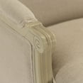 thumbnail image 3 of Zentique B007 257-1 A003 27 x 37.5 x 25 in. Louis Club Chair, Natural Linen, 3 of 6
