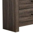 thumbnail image 4 of Benjara Soma 59 Inch Rustic 7 Drawer Wide Dresser, Metal Bar Handles, Oak Gray, 4 of 5