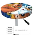 thumbnail image 4 of Lsque Scooby-Doo Round Bar chair cushion covers Velvet Fabric Premium Comfort Protects from Scratches and Stains for 14-17 Inch Chair- 13 inch, 4 of 7