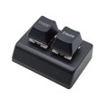 thumbnail image 2 of Teclado de 2 teclas Hugo Hotswap programable Mini teclado USB para programación de control Negro, 2 of 10