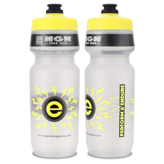 NGN Sport – High Performance Bike Water Bottles – 24 oz | Clear  Yellow (2-Pack)