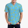 thumbnail image 1 of Fotbe Duck Swimming Camiseta Polo de Golf para Hombre con Estampado – Camisa Deportiva Transpirable con Cuello Abotonado-XX-Large, 1 of 6