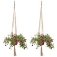 thumbnail image 3 of 1PC Creative Woven Garden Flowerpot Net Cotton Hemp Rope Hand-Woven Simple Indoor And Outdoor Hanging Wall, 3 of 9