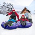 thumbnail image 4 of Snow Tube, Tgnazet 36'' Inflatable Snow Tube, Heavy-Duty Snow Sled for Sledding, Great Inflatable Snow Tubes for Kids Adult Winter Fun and Christmas Family Activities, 4 of 8
