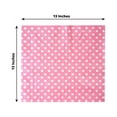 thumbnail image 3 of Efavormart Polka Dots Restuarant Party Beverage Paper Napkins - Pink/White - 20 PCS, 3 of 7