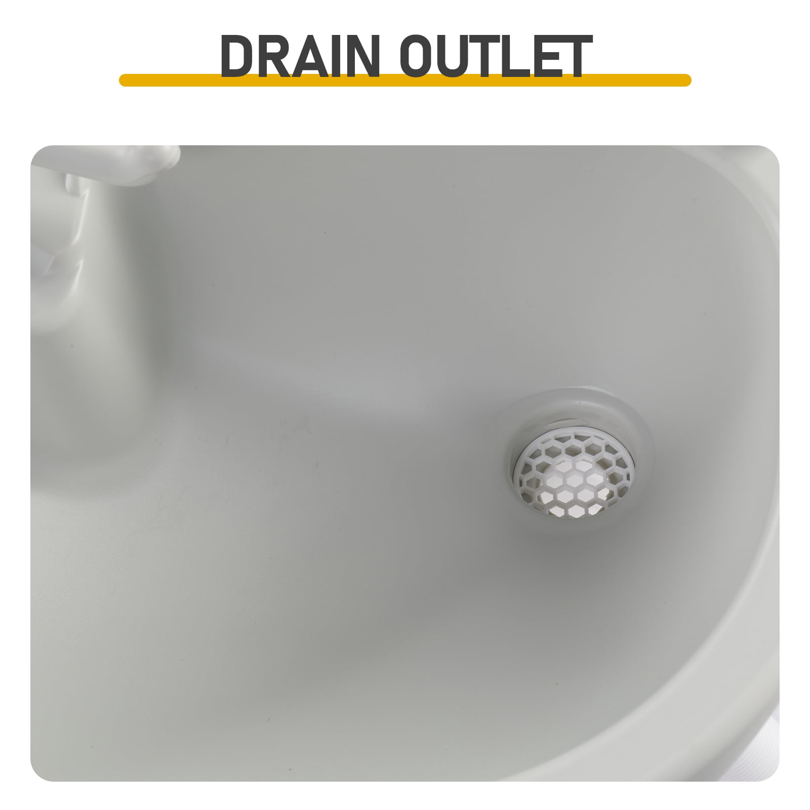 Portable Removable Outdoor Hand Sink with 24L Recovery Tank