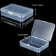 thumbnail image 2 of 24 paquetes de recipientes pequeños de plástico transparente SATINIOR con tapa con bisagras para gua, 2 of 6
